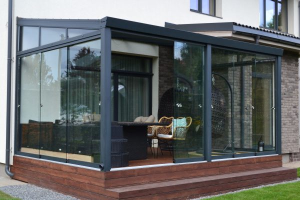 Stoginių, terasų stiklinimas